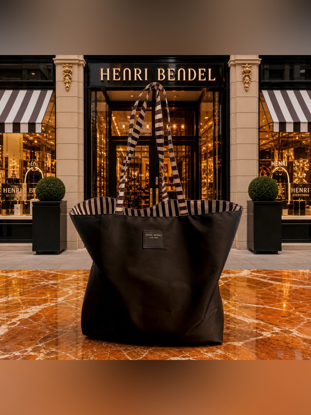 HENRI BENDEL ⭐️REVERSIBLE Nylon Tote EUC⭐️No Callouts⭐️XLarge